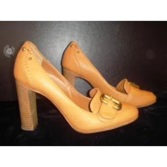 Chloe Pumps Heels Shoes Tan 36 EUR 6 US New In Box - Picture 5 of 6